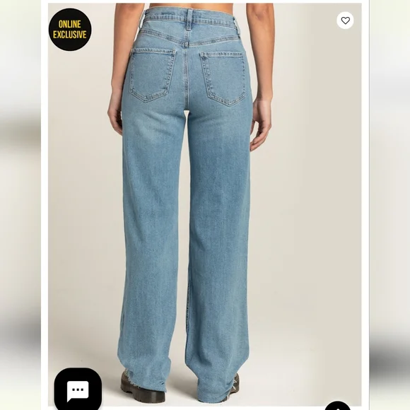 Distressed Wide Leg Jeans - Picture 4 of 9